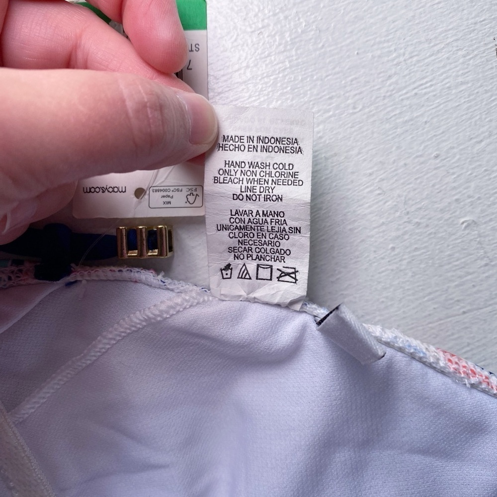 Bar III Colorful Patterned Women's Swimsuit - Picture 7 of 13